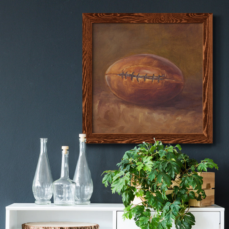 Toile encadrée Rustic Sports IV-Premium - prête à être accrochée, Cadre en érable, H 34,5 po x l 34,5 po x P 1 po