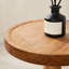 Table de bout ronde en bois massif, table à boissons à piédestal, grand support pour plante-118690974-118690972