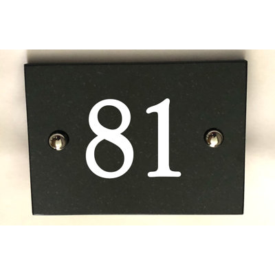 Brumby 10cm H Reflective Stone House Number