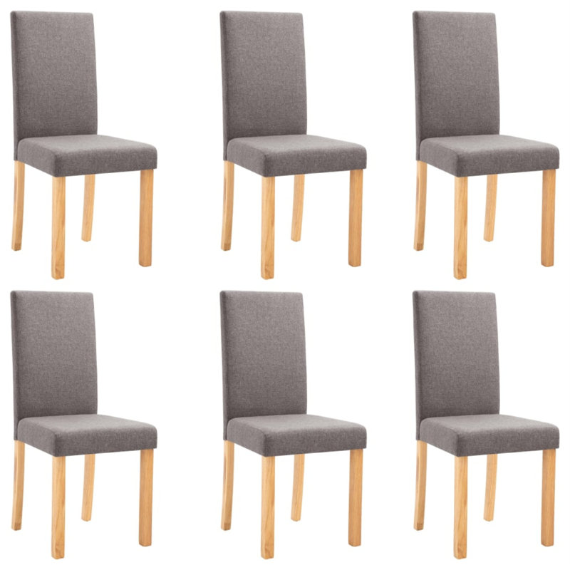 Dining Chairs Side Chair with Solid Wood Legs for Home Kitchen, Taupe