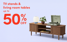 TV stand & living room table clearance