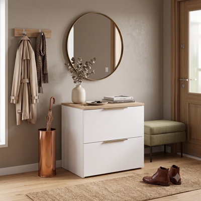 60cm Wide 2-Drawer Low Chest
