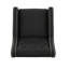 Fauteuil inclinable classique en tissu gris foncé avec dossier en bois de bouleau - Design intemporel pour le salon, le bureau ou le salon
