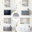Gris foncé 24 po X 22 Meuble-lavabo avec 18 miroirs-1660618015
