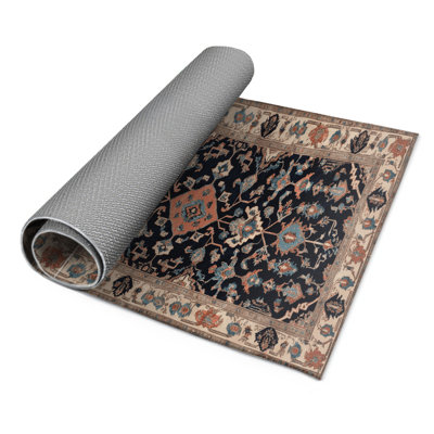 Tapis d'intérieur et d'extérieur gris Persian