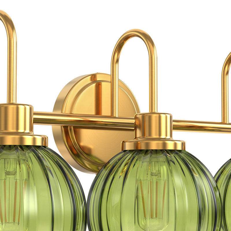 19.5'' Tulip Style Bathroom Vanity Light, Green