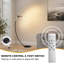 Lampes sur pied arquées pour le salon, lampe sur pied à DEL moderne avec télécommande, grande lampe sur pied à température de couleur réglable à 3 couleurs, lampe sur pied pour la lecture, le salon et le bureau-830336341