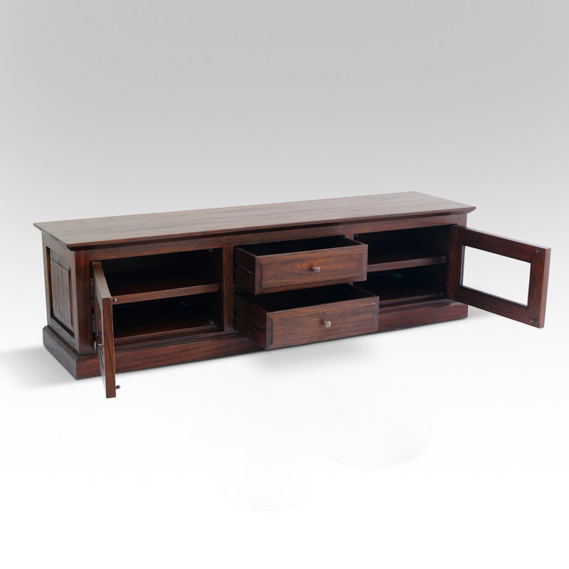 Kathe TV Stand for TVs up to 65", Light Rustic Medium Brown