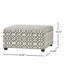 Rangement gris moderne avec design - convient à plusieurs pièces pour ranger des jeux de société, mesurant P 35 po x l 18,5 po, en tissu attrayant pour la vie