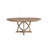 54" Round Expandable Table 4 Chairs And Cement Top Server 6PC