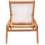 Chaise de patio en teck avec coussins-86506433