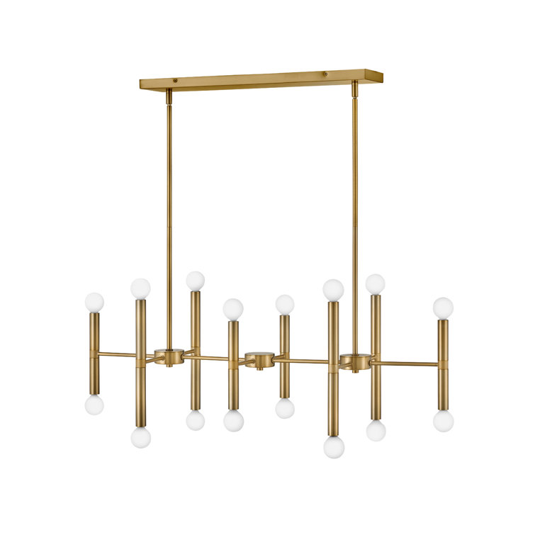 Jamir 16 - Light Dimmable Modern Linear Chandelier