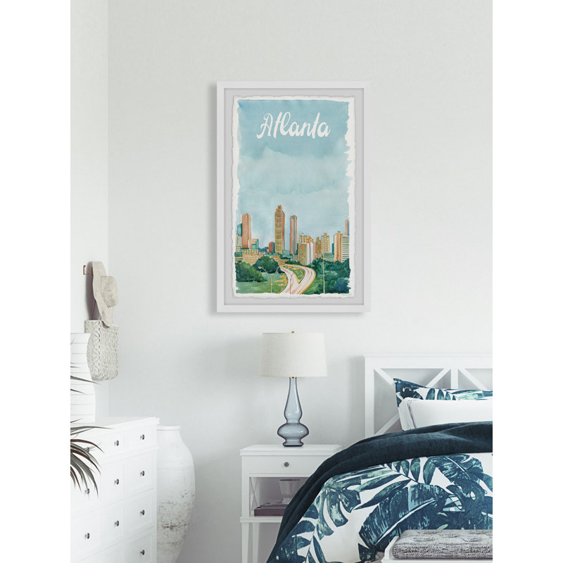 «Scenic Atlanta» - Cadre photo, reproduction d'art sur papier, H 24 po x l 16 po x P 1,5 po