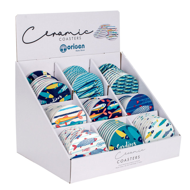 Ceramic Round 72 Piece Coaster Set