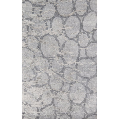 Tapis argenté touffeté à la main Vallone