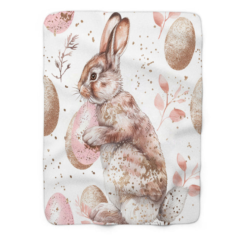 Couverture rose de qualité supérieure 1 pièce, L 50 po x L 60 po