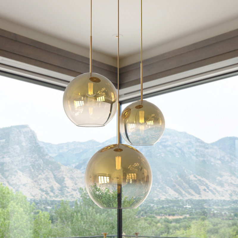 Tanyah 3 - Light Dimmable Globe Chandelier