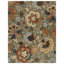 Tapis floral en coton touffeté à la main Blossom - rouge / vert-88088856