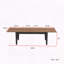 Grande table de cuisine extensible 106,3 po - dessus en grain de bois, conception rétractable