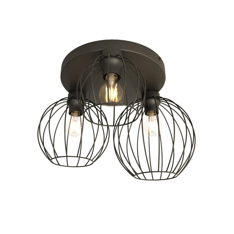 Alyessa Flush Mount, Matte Black
