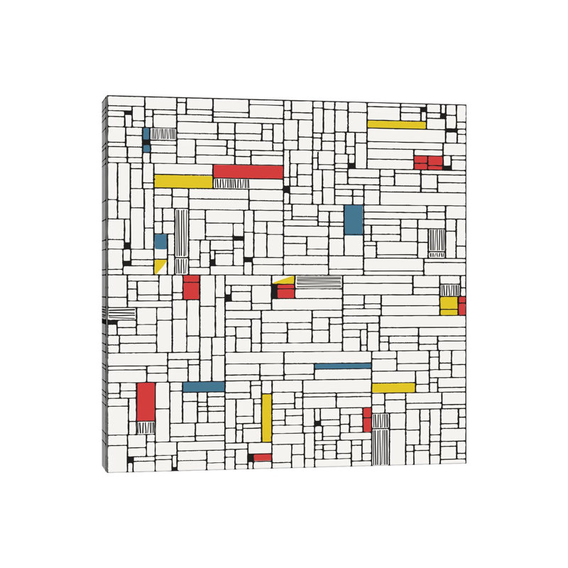 Computer Grid by Hemingway Design - Gallery-Wrapped Canvas Giclée on Canvas, Wrapped Canvas, 30.48 cm H x 30.48 cm W