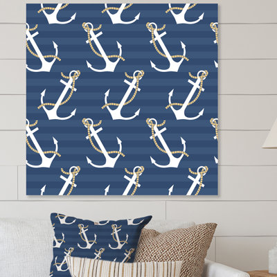 Anchors Pattern " Anchors Pattern " Painting Print