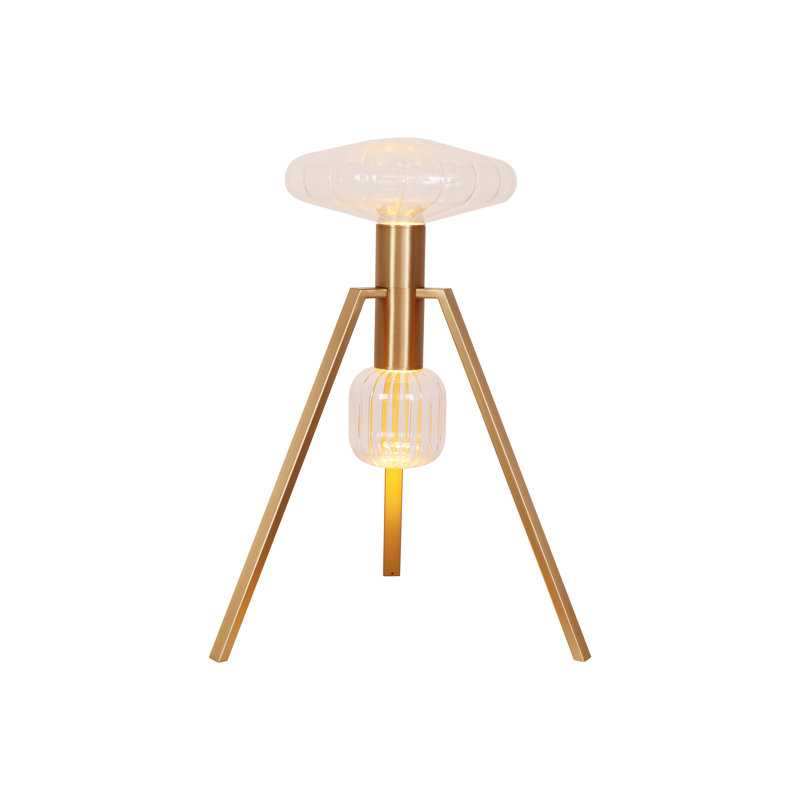 Lampe trépied 20 po Cascada, Champagne