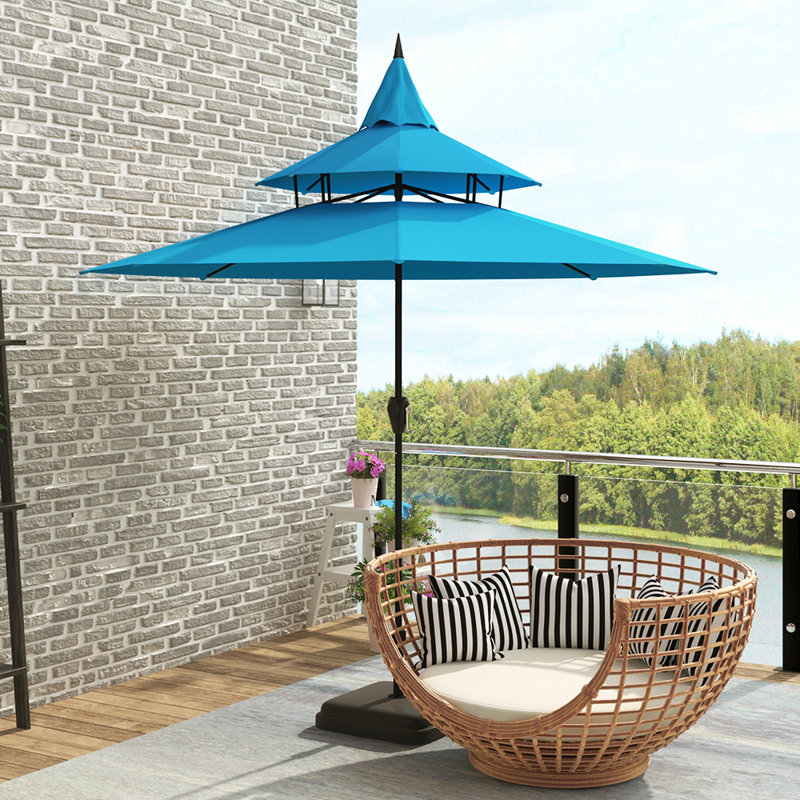 Parasol de marché 9 pi, Aqua