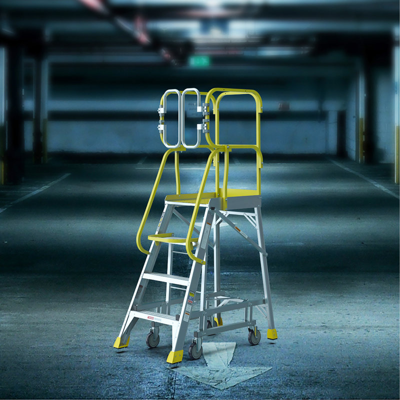 Aluminum Rolling Platform Ladder
