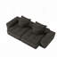 Canapé modulaire surdimensionné Boneless avec 2 méridiennes et 2 accoudoirs-1100129242