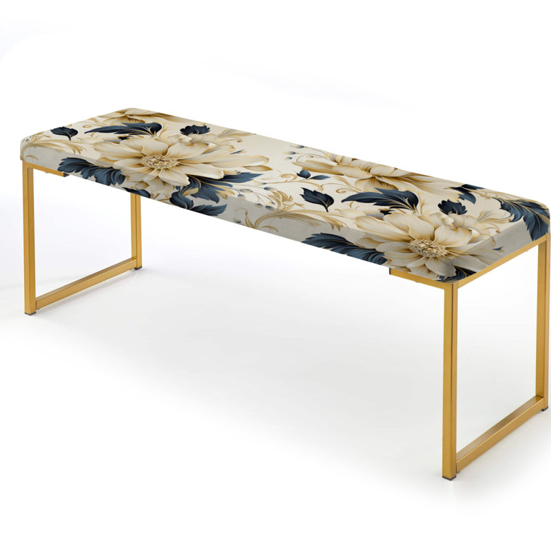 Banc rembourré or, Contemporary Motifs Victorian Pattern IV