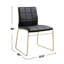 Ensemble de 2 chaises d'appoint rembourrées en similicuir