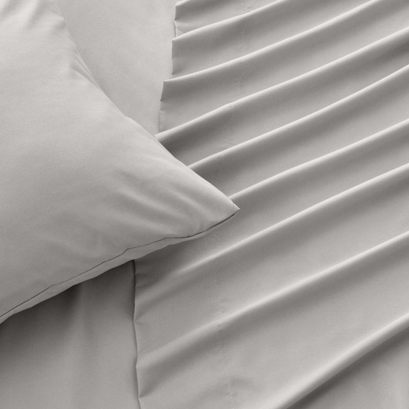 Graphite Full Microfiber Wrinkle-Resistant Sheet Set