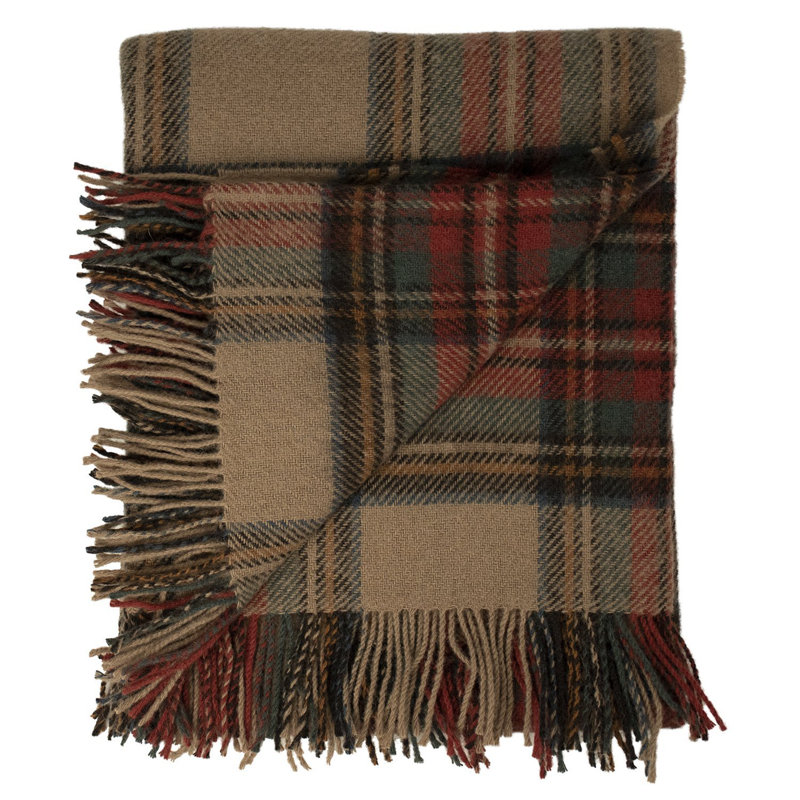 Jeté en laine highland, Robe antique Stewart