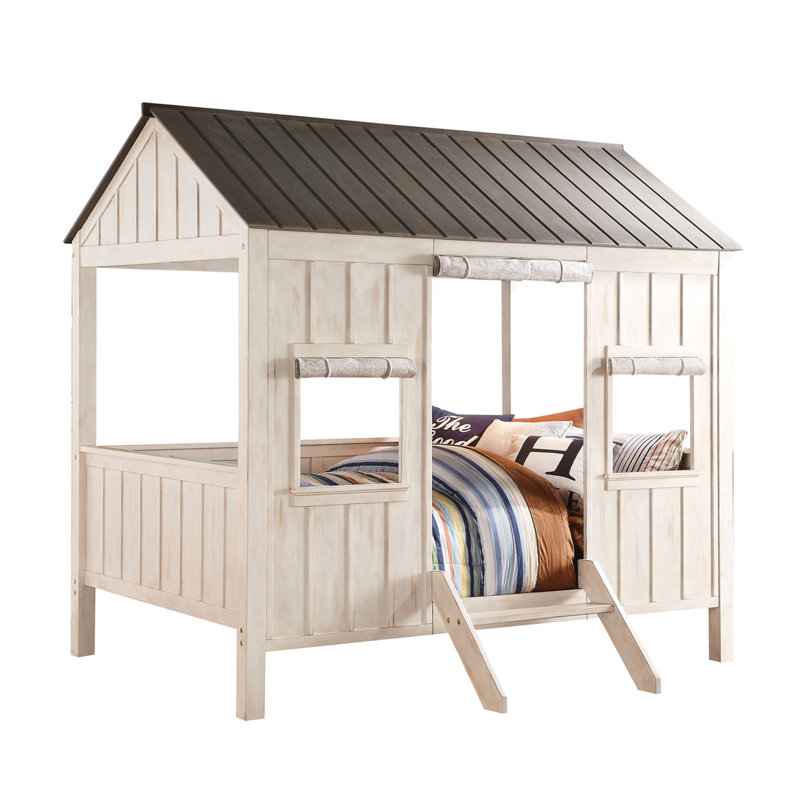 Diemer Kids Full, Weathered White/Washed Gray