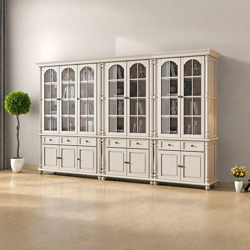 Minton, (18 Shelves) 84.65"H x 138.5"W x 15.43"D