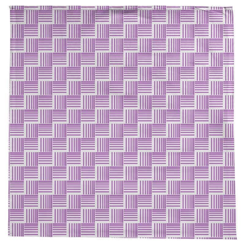 Rayures nattes classiques Nappe, Violet / Blanc
