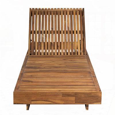 Outdoor Chaise Lounge Chair with 6-Position Adjustable Backres