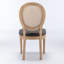 Chaise de salle à manger en lin-1208298087