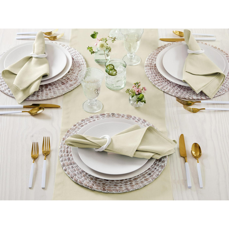 100% Pure Linen Dinner Napkins - Fete, Birch