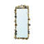 Vintage Bloom Rectangle Brass Framed Dresser Mirror