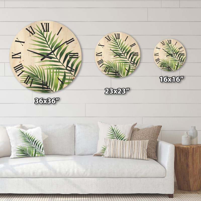 Horloge murale Fern, Moyen