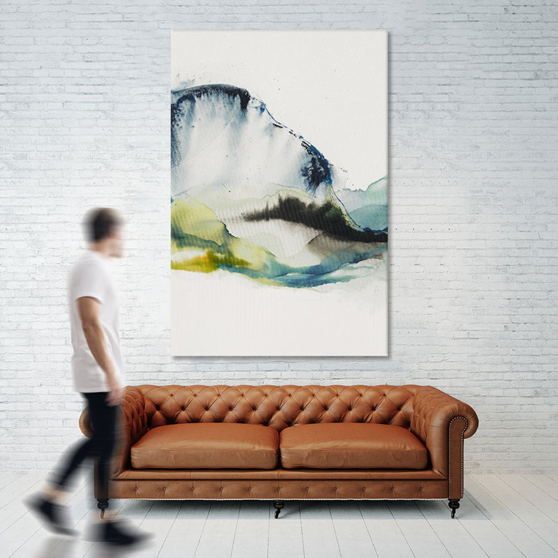 Reproduction d’art sur toile tendue « abstract terrain iii » par sisjaspe a