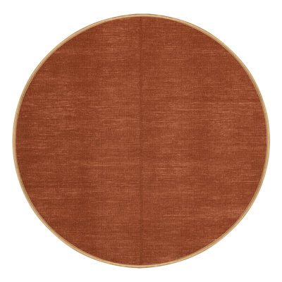 Tapis brun uni lavable à la machine