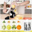 Râpe à fromage rotative manuelle avec poignée et 3 pales à tambour incluses-106892154