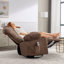 Fauteuil inclinable à bascule avec fonction de massage et fauteuil berçant pour adultes surdimensionné avec 2 porte-gobelets, avec port USB et port de charge-2051585168