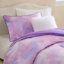 Ensemble d'édredon 3 pièces à imprimé teinture Tie Dye avec coussin décoratif-132798787-132798789