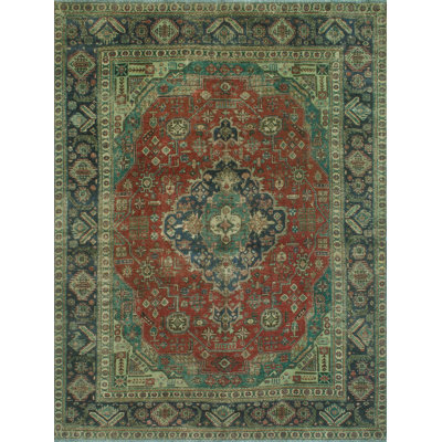 Tapis rouge délavé Fine Vintage