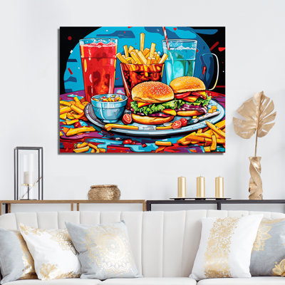 Pop Fast Food Hamburger Meal II