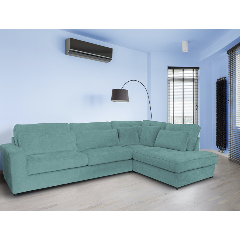 Arve 4 Seater Corner Sofa , Turquoise, Right Facing